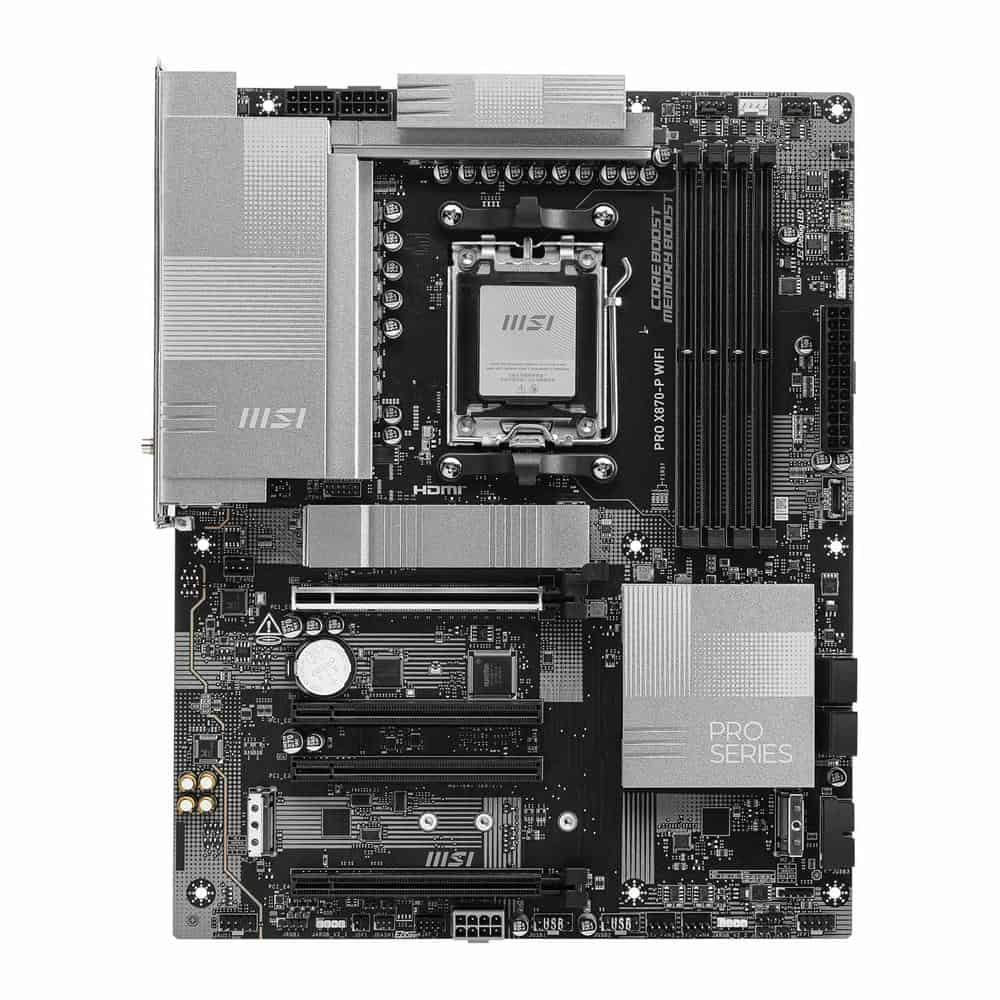 MSI PRO X870-P WiFi AM5 DDR5 PCIe 5.0 ATX Motherboard